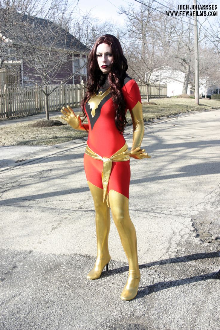 X-Men Dark Phoenix Jean Grey Cosplay Costume Red